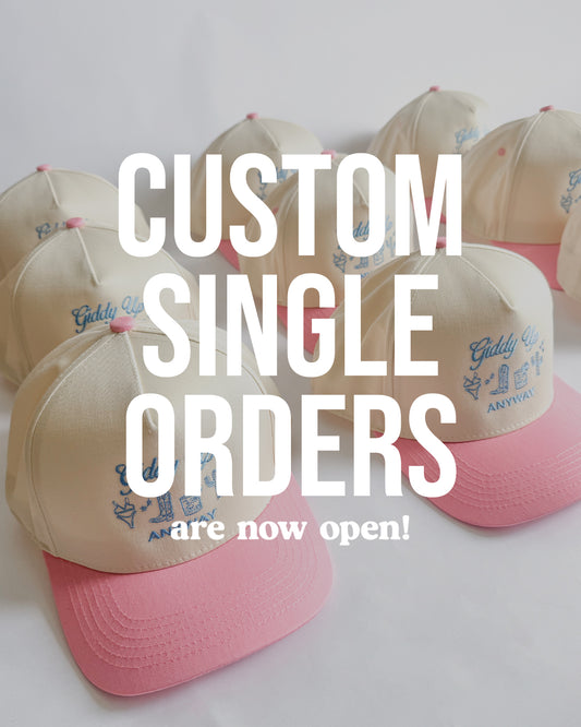 Custom Single Hat